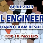 Civil Engineering Board Exam Result April 2023 - TOP 10 PASSERS