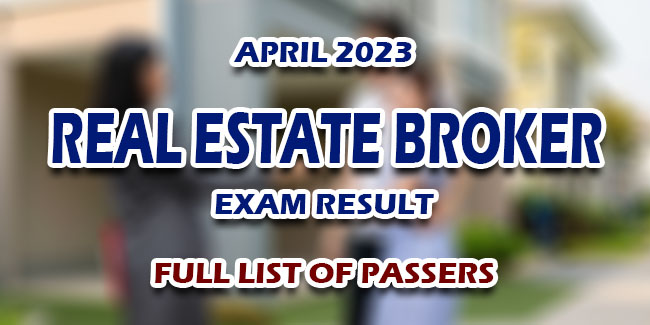 Real Estate Broker Exam 2023 Result