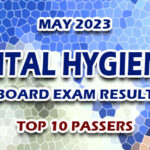 Dental Hygienist Board Exam Result May 2023 - TOP 10 PASSERS