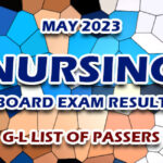 Nursing Board Exam Result May 2023 G-L LIST OF PASSERS