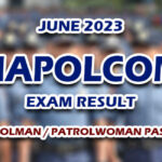 NAPOLCOM Exam Result June 2023 PATROLMAN/PATROLWOMAN PASSERS