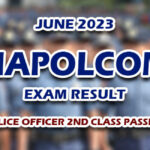 NAPOLCOM Exam Result June 2023 POLICE OFFICER 2ND CLASS PASSERS