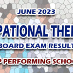 Occupational Therapist Board Exam Result June 2023 - TOP PERFORMING SCHOOLS