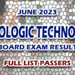Radiologic Technology Board Exam Result June 2023 - FULL LIST