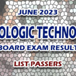 Radiologic Technology Board Exam Result June 2023 - LIST OF PASSERS