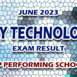 X-Ray Technologist Exam Result June 2023 - TOP PERFORMING SCHOOLS