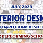 Interior Design Board Exam Result July 2023 - TOP PERFORMING SCHOOLS