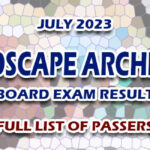 Landscape Architect Board Exam Result July 2023 - FULL LIST OF PASSERS