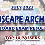 Landscape Architect Board Exam Result July 2023 - TOP 10 PASSERS