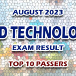 Food Technologist Exam Result August 2023 - TOP 10 PASSERS