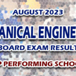 Mechanical Engineering Board Exam Result August 2023 - TOP PERFORMING SCHOOLS