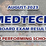 MedTech Board Exam Result August 2023 - TOP PERFORMING SCHOOLS