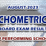 Psychometrician Board Exam Result August 2023 - TOP PERFORMING SCHOOLS