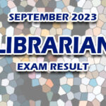 Librarian Exam Result September 2023