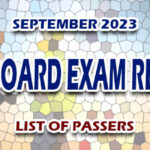 REE Board Exam Result September 2023 - LIST OF PASSERS