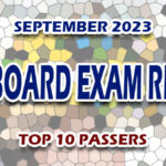 RME Board Exam Result September 2023 - TOP 10 PASSERS