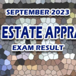 Real Estate Appraiser Exam Result September 2023