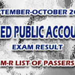 Certified Public Accountant Exam Result September-October 2023 M-R LIST OF PASSERS