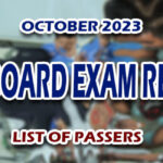 ECE Board Exam Result October 2023 - LIST OF PASSERS