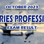 Fisheries Professional Exam Result October 2023