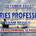 Fisheries Professional Exam Result October 2023 - TOP PERFORMING SCHOOLS