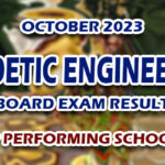 Geodetic Engineering Board Exam Result October 2023 - TOP PERFORMING SCHOOLS