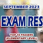 LET Exam Result September 2023 ELEMENTARY TOP 10 PASSERS