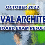 Naval Architect Board Exam Result October 2023