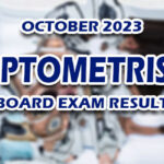 Optometrist Board Exam Result October 2023