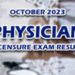 Physician Licensure Exam Result October 2023