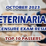 Veterinarian Licensure Exam Result October 2023 - TOP 10 PASSERS