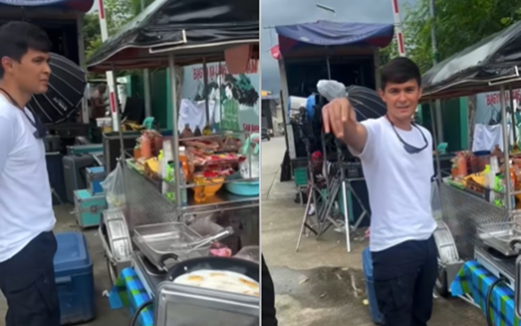 Actor Matteo Guidicelli Treats Staff To Free Lumpia On 'Black Rider ...