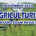 Agriculturist Board Exam Result November 2023