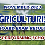 Agriculturist Board Exam Result November 2023 - TOP PERFORMING SCHOOLS