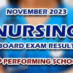 Nursing Board Exam Result November 2023 - TOP PERFORMING SCHOOLS