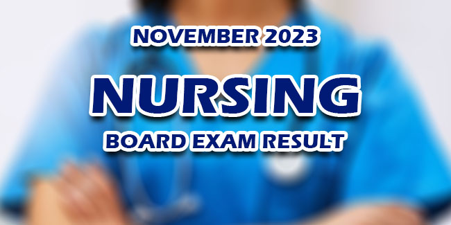 Nursing Board Exam Result November 2023 | NewsFeed