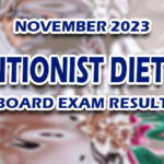 Nutritionist Dietitian Board Exam Result November 2023