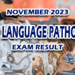 Speech Language Pathologist Exam Result November 2023