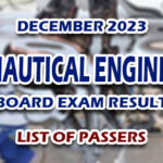 Aeronautical Engineering Board Exam Result December 2023 - LIST OF PASSERS