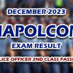 NAPOLCOM Exam Result December 2023 - Police Officer 2nd Class Passers