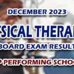 Physical Therapist Board Exam Result December 2023 - TOP PERFORMING SCHOOLS