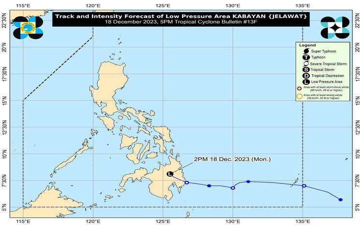 5:00 pm Weather Update