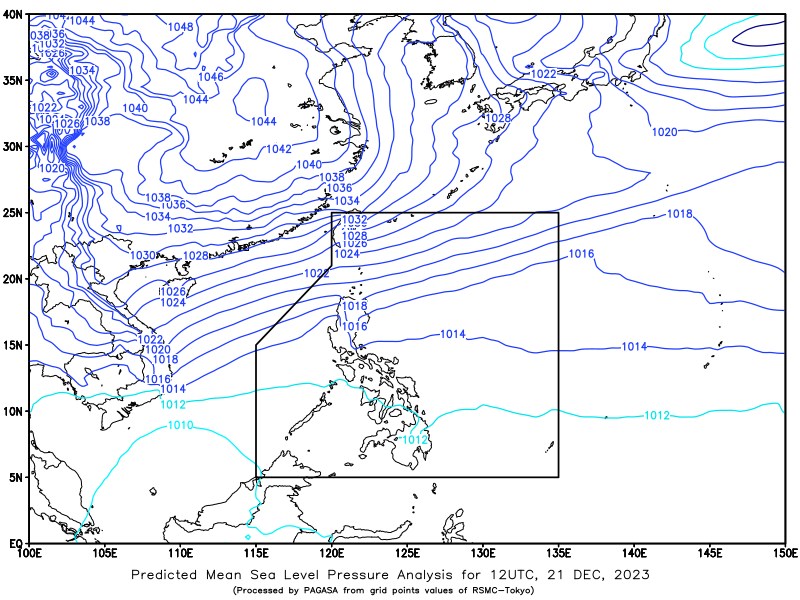 Pagasa Weather Forecast: Issued at 4:00 PM, December 21, 2023 | NewsFeed