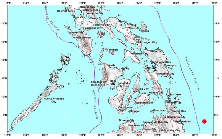 Magnitude 5.1 Jolts Hinatuan Surigao
