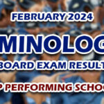 Criminologist Board Exam Result February 2024 - TOP PERFORMING SCHOOLS