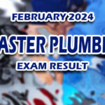 Master Plumber Exam Result February 2024