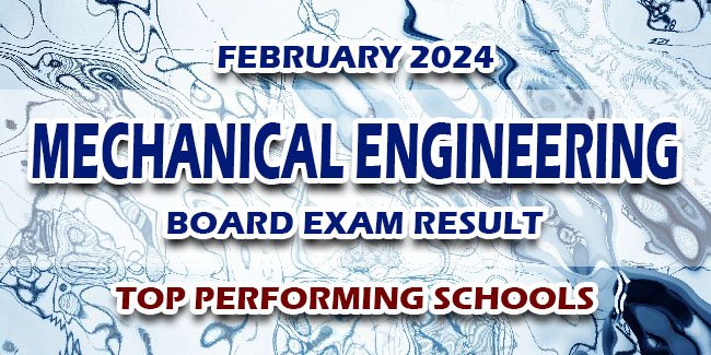 Mechanical Engineering Board Exam Result February 2024 - TOP PERFORMING ...