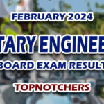 Sanitary Engineering Board Exam Result February 2024 - TOPNOTCHERS