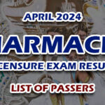 Pharmacist Licensure Exam Result April 2024 - LIST OF PASSERS