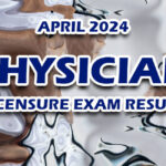 Physician Licensure Exam Result April 2024